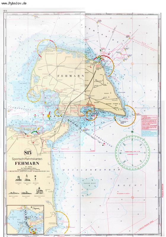 --Navigationskarte Fehmarn. -  ()
